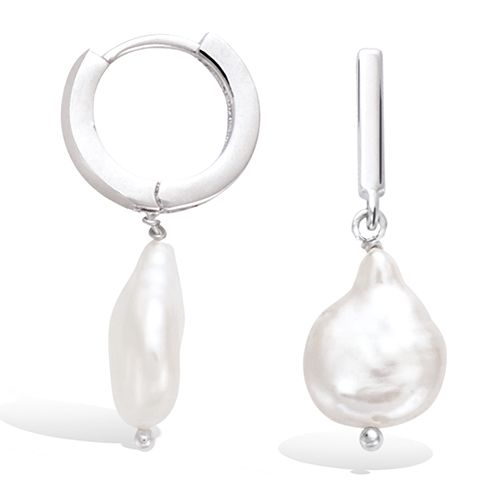 335690  Boucles d'oreilles pendantes Argent 925 rhodié, Fantaisie 46mm